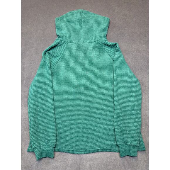 Women’s Emery Rose Green/Teal Knit Hoodie Pullover Size Medium - Picture 6 of 6